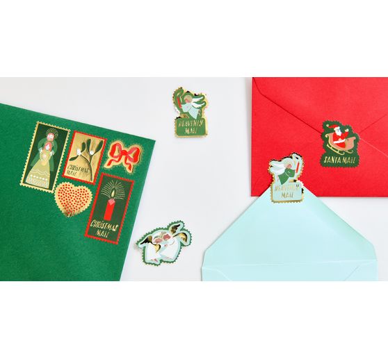 Postzegelstickers "Advent, Advent"