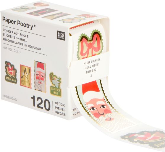 Postzegelstickers "Advent, Advent"