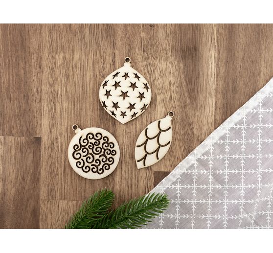 Wooden Christmas pendant "Tree ornaments"