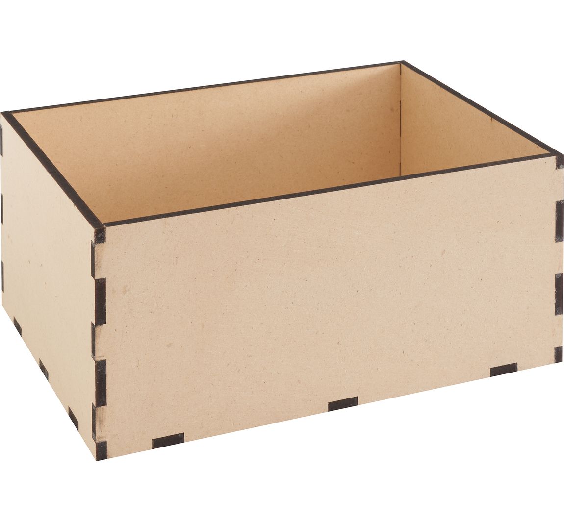 VBS Houten box zonder deksel, MDF hout