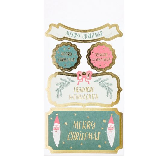 Papierstickers "Merry Xmas"