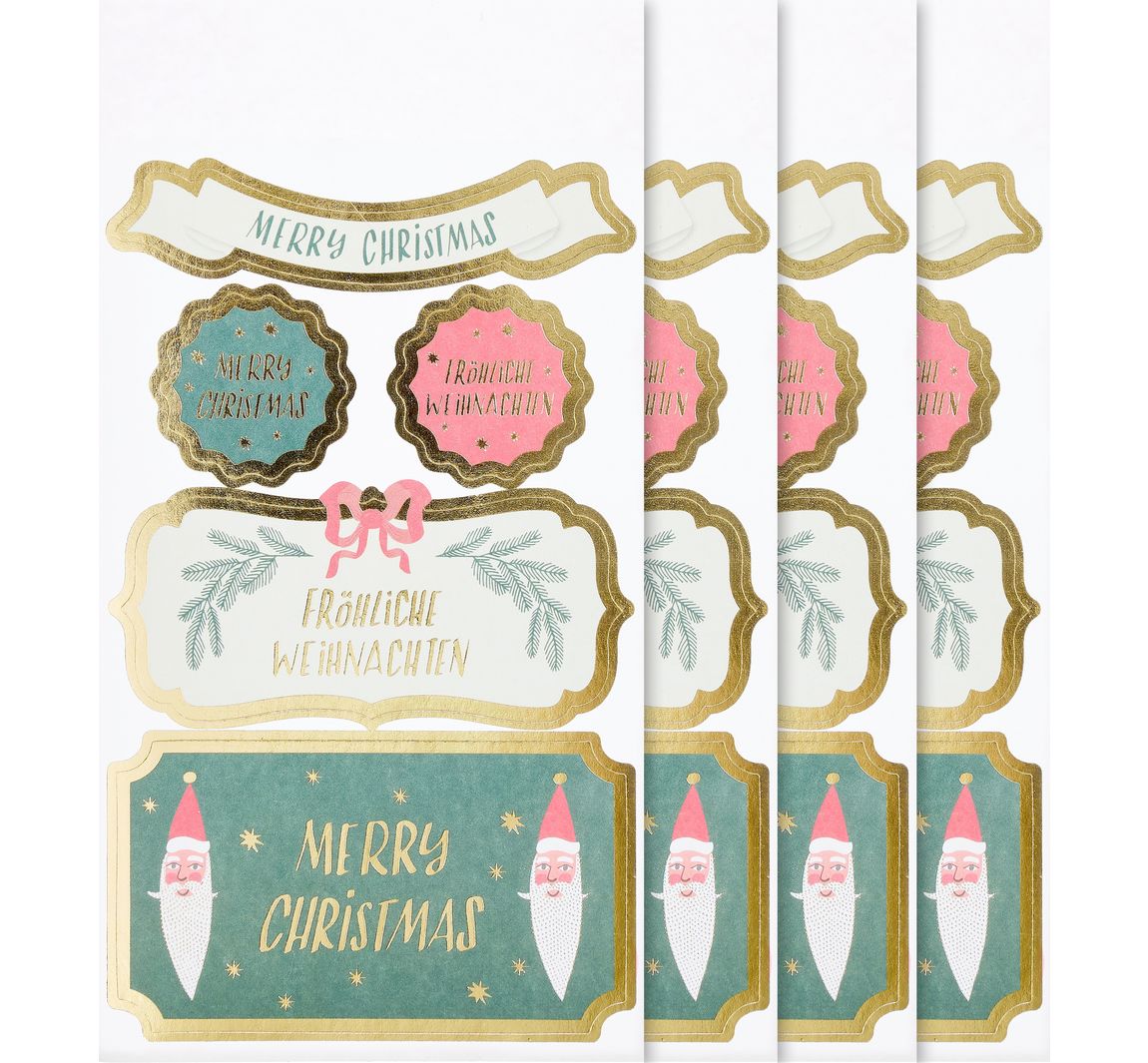 Papierstickers "Merry Xmas"