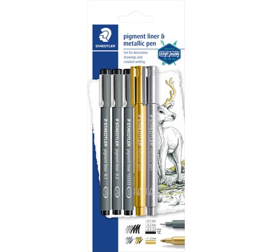 STAEDTLER Pigment Liner & Metallic Marker"Design Journey"