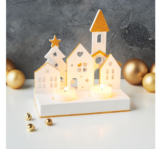 VBS Silicone mould "Tealight holder - Rectangular" with plug edge