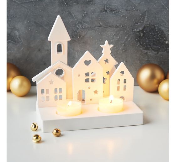 VBS Silicone mould "Tealight holder - Rectangular" with plug edge