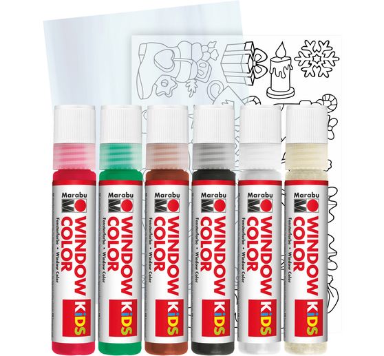 KiDS Window Color "Winter Fun", 6 x 25 ml