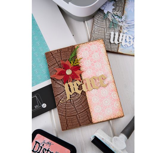 Sizzix A5 Embossing template "Snowflakes by Tim Holtz"