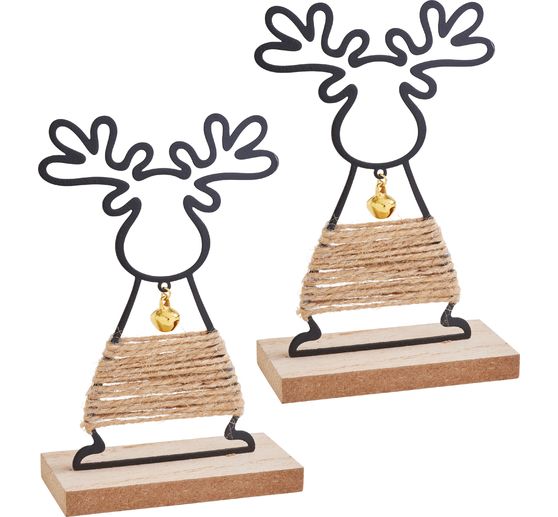 VBS Metalen eland &bdquo;Tjure & Faxe&ldquo;, 2 stuks