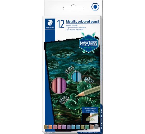 STAEDTLER Kleurpotloden "Metallic", 12 kleuren