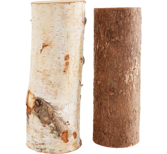 Log with bark