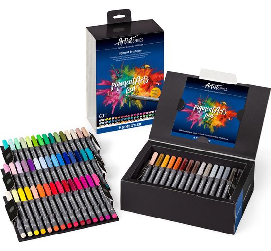 STAEDTLER Pigment brush pen "Pigment Arts", 60 kleuren