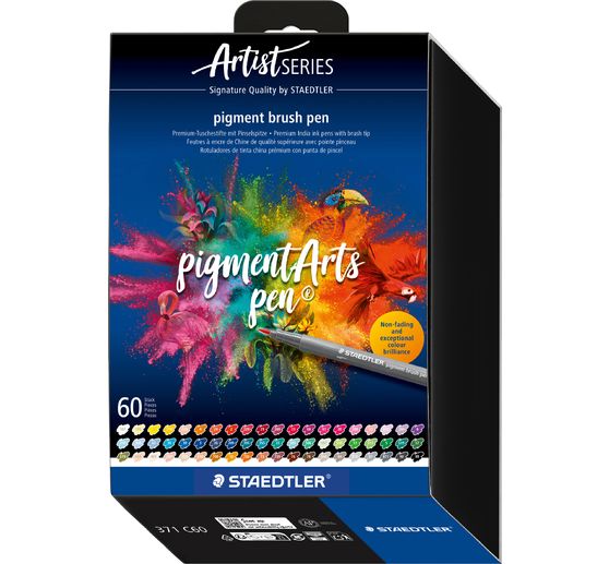 STAEDTLER Pigment brush pen "Pigment Arts", 60 kleuren