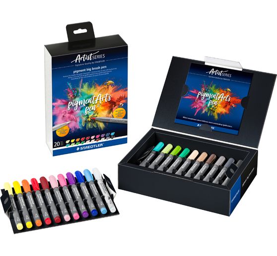 STAEDTLER Pigment big brush pen "Pigment Arts", 20 kleuren