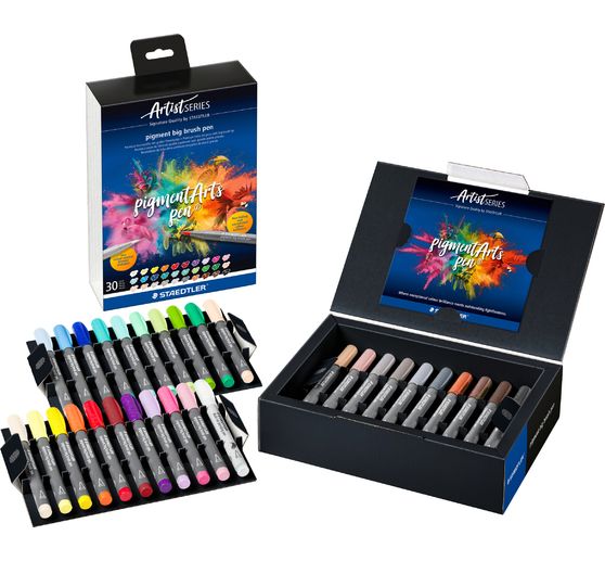 STAEDTLER Pigment big brush pen "Pigment Arts", 30 kleuren