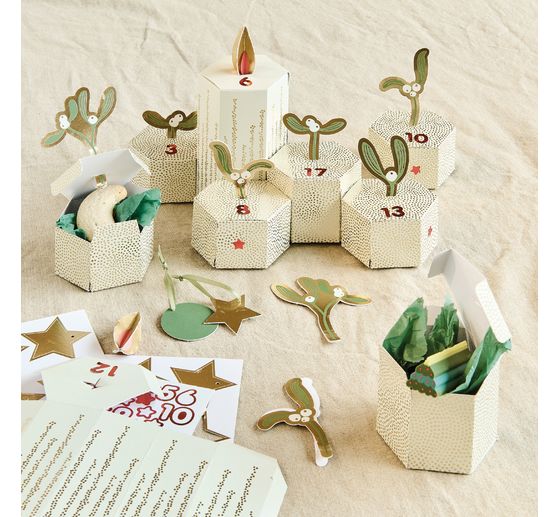 Advent calendar craft kit "Mistletoe branches"