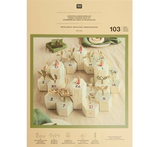 Advent calendar craft kit "Mistletoe branches"