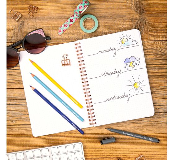 STAEDTLER Watercolour pencils "Design Journey" in metal tin