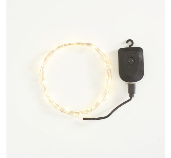 Micro-LED-lichtsnoer, oplaadbaar, 40 LED's