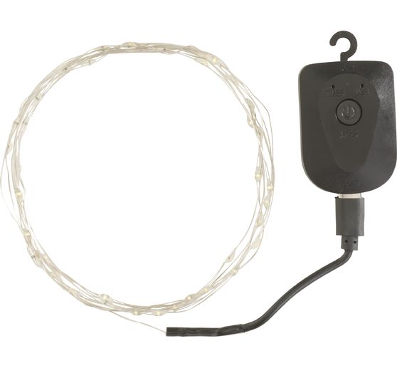 Micro-LED-lichtsnoer, oplaadbaar, 40 LED's