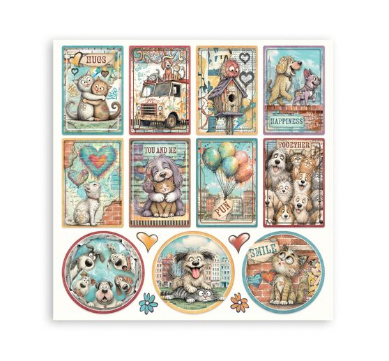 Stamperia Scrapbook block "Furry Friends 2"
