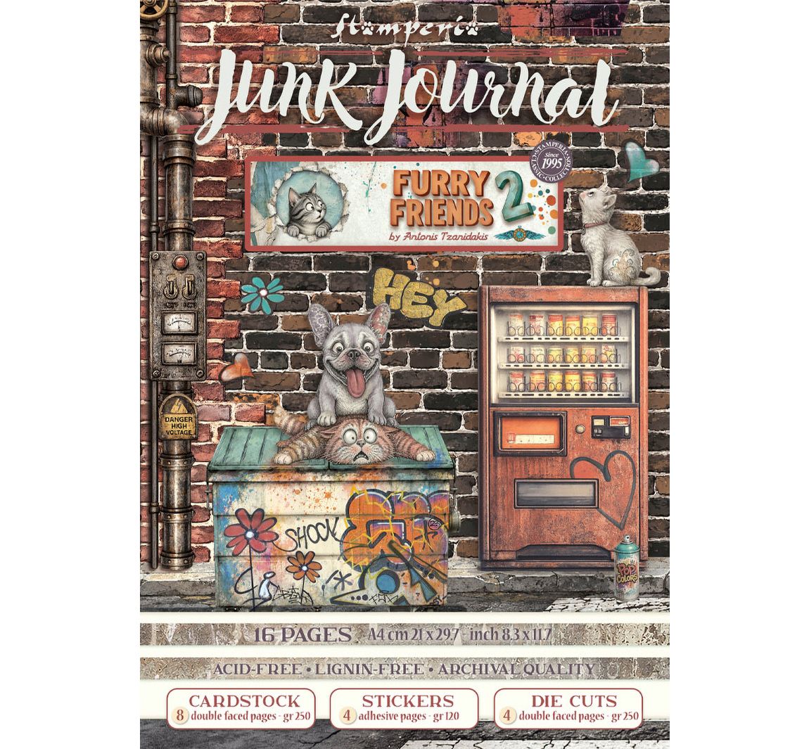 Stamperia Junk Journal Book "Furry Friends 2"