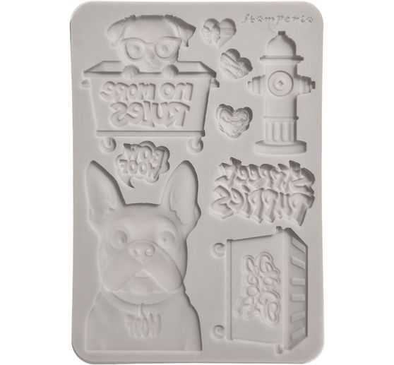 Stamperia Silicone mould A5 "Furry Friends 2 - Dogs"