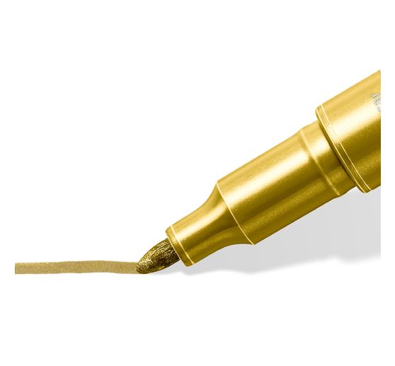 STAEDTLER Permanent marker "Metallic", ronde punt, 3 kleuren