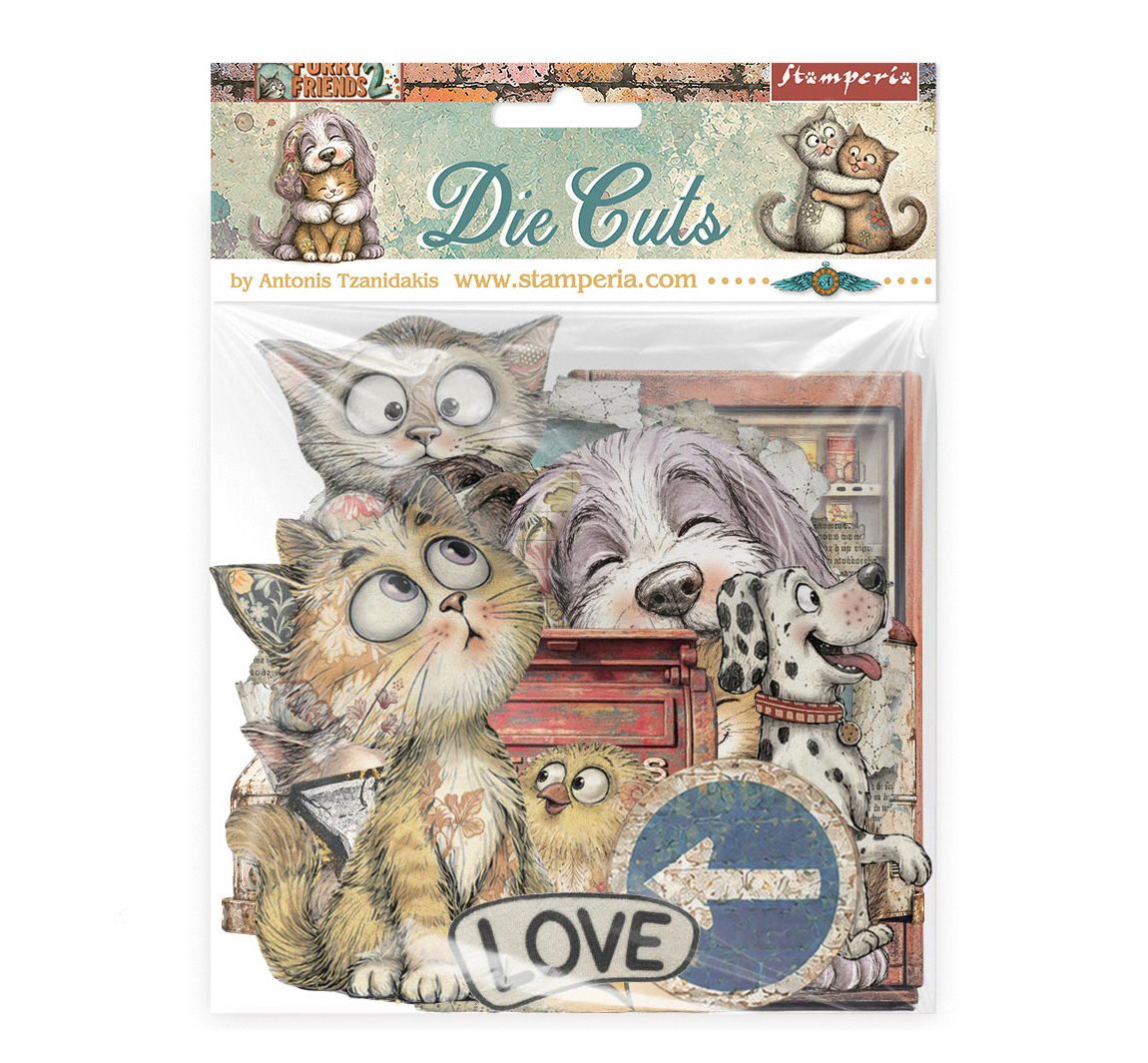 Stamperia Stansmotieven "Furry Friends 2"