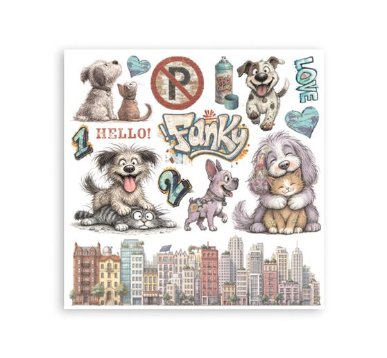 Stamperia Rub On assortment "Furry Friends 2"
