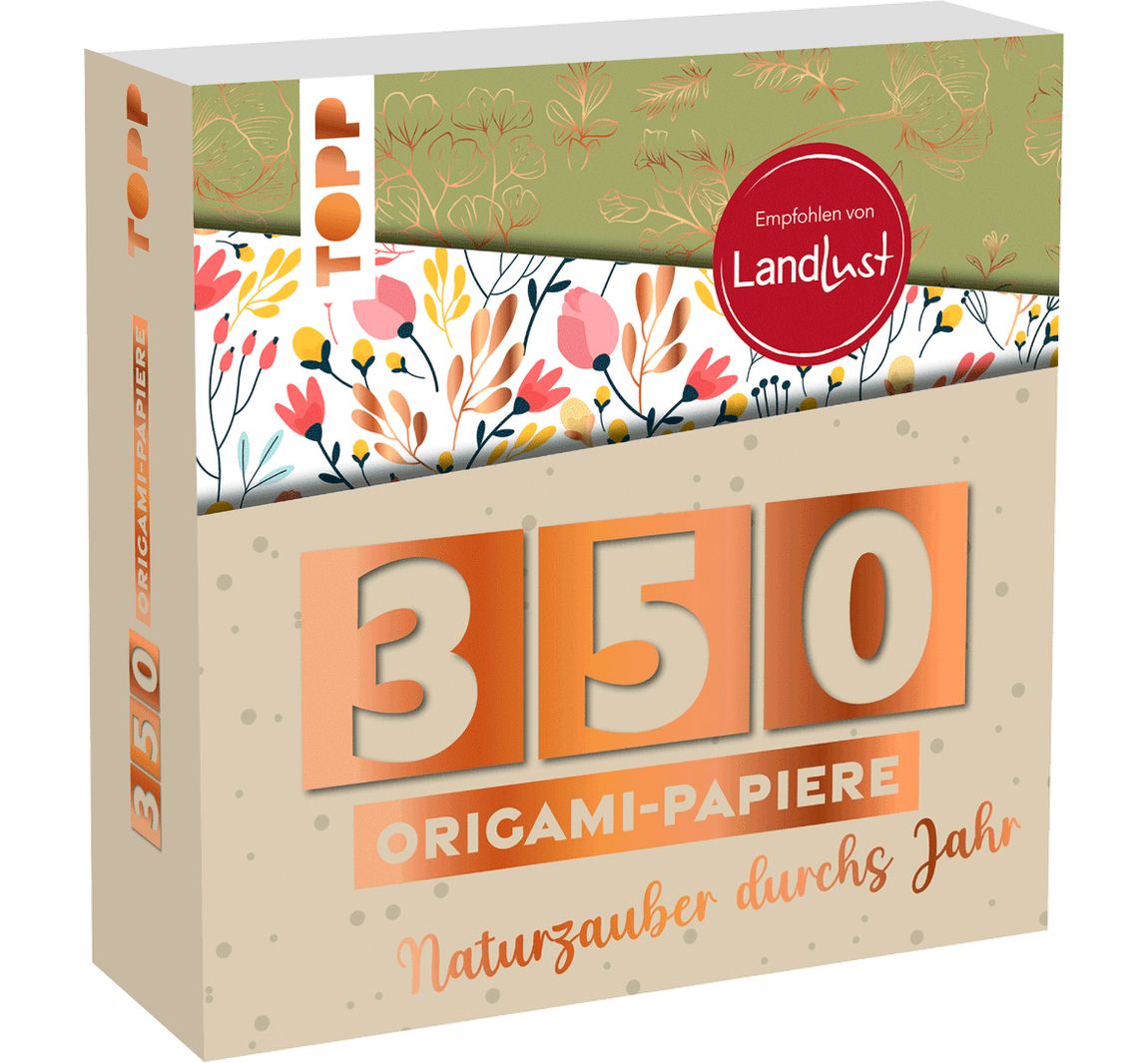 350 origamipapieren "Faltzauber durchs jaar"