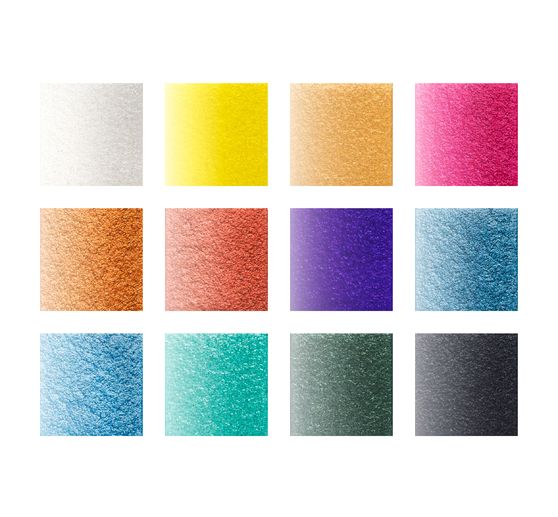 STAEDTLER Aquarelverfdoos "Metallic", 12 kleuren
