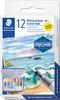 STAEDTLER Aquarelverfdoos "Metallic", 12 kleuren