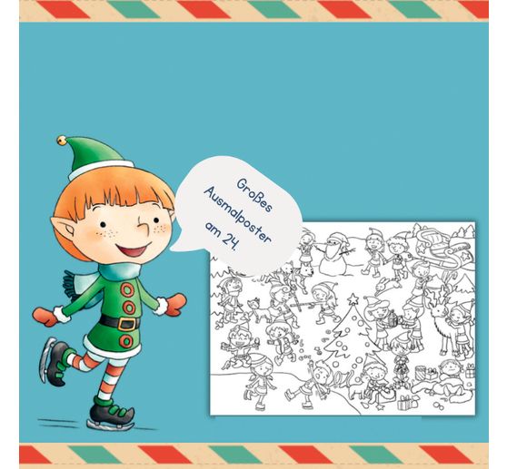 24 brieven van de Kerstman "Adventskalender Post"