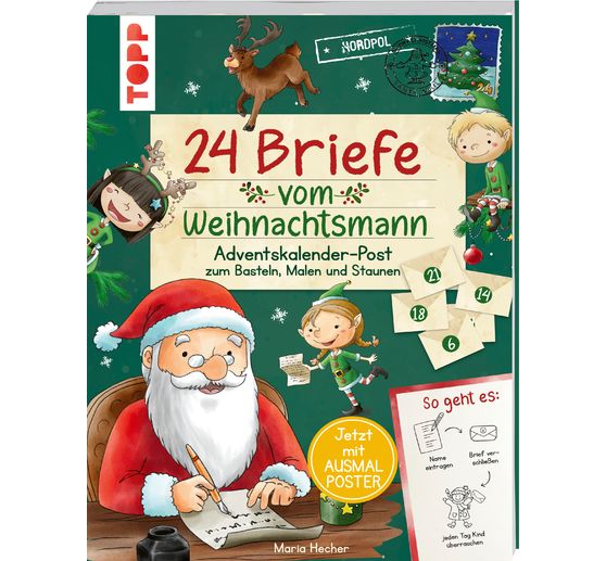 24 brieven van de Kerstman "Adventskalender Post"