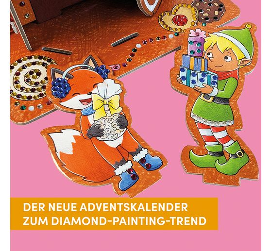 Adventskalender "Diamond Painting - Lebkuchenhaus"