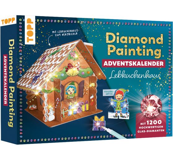 Adventskalender "Diamond Painting - Lebkuchenhaus"