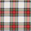 Motif fabric linen look "Tartan check-White", acrylic-coated