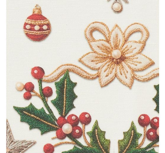 Cotton fabric "Rentier & Ilex", acrylic coated