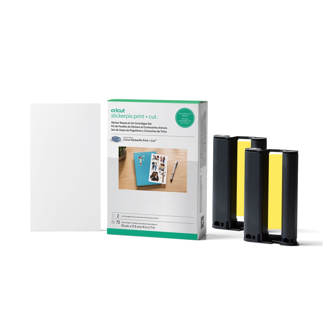 Cricut StickerPix Print + Cut Set "Stickervellen", 74-delig