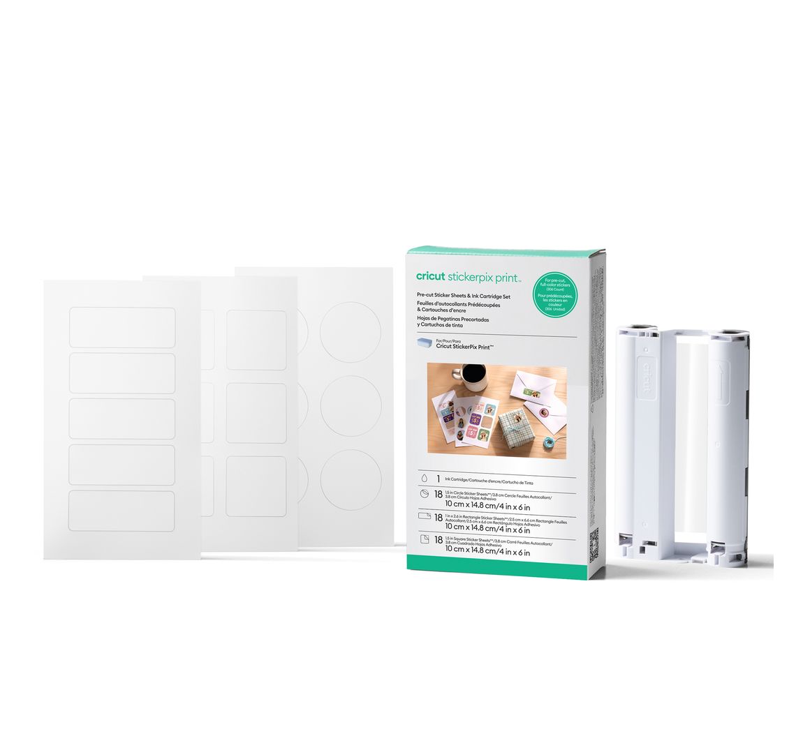 Cricut StickerPix Print Set "Stickervellen", 55-delig