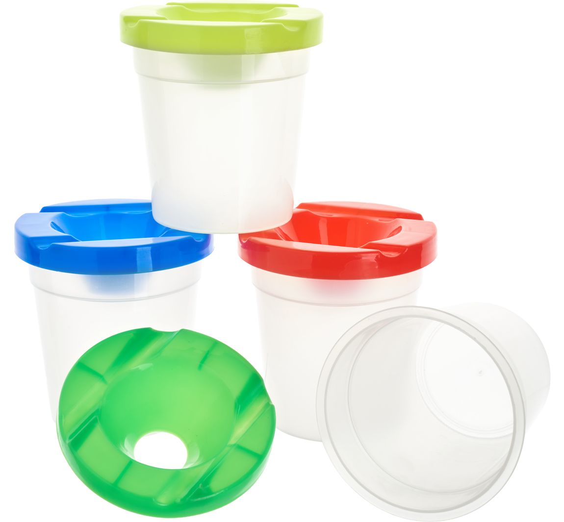 VBS Penseelbeker met Overloopbescherming, 150 ml, 4 st.