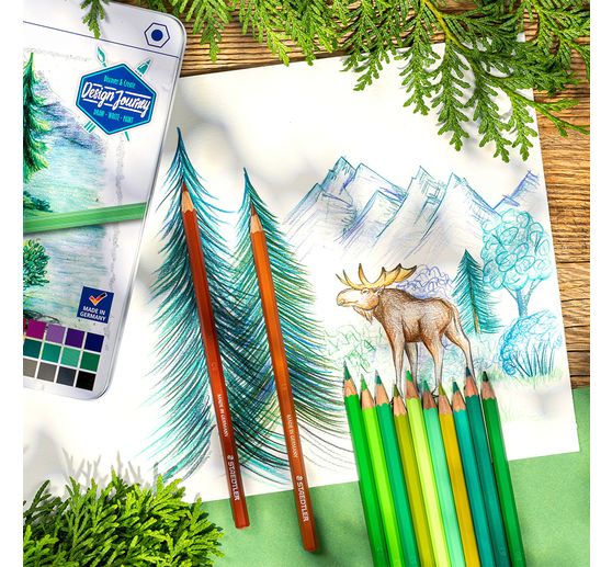 STAEDTLER Coloured pencils in metal tin