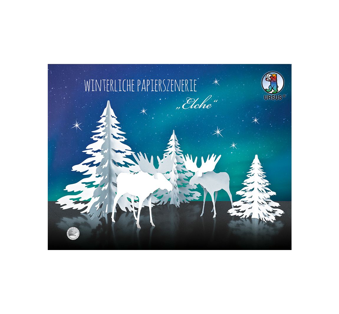 Winter papier scène "Elche"
