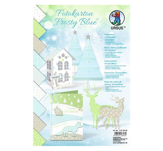 Motief fotokarton "Frosty Blue"