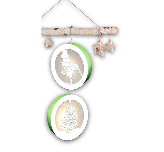 Lightboxes "Christmas elves", set of 2