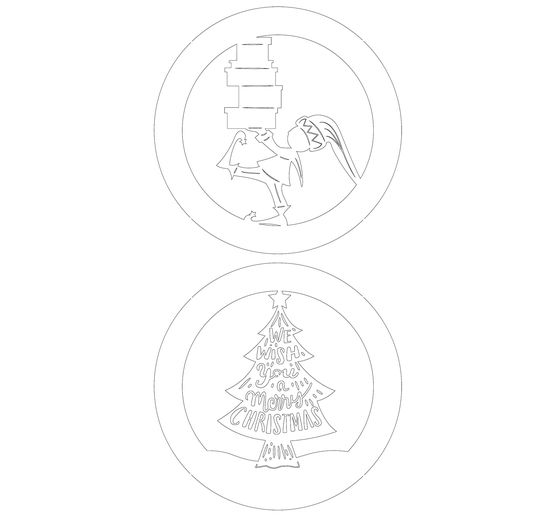 Lightboxes "Christmas elves", set of 2