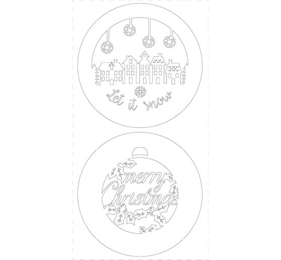 Lightboxes "Merry Christmas", set of 2