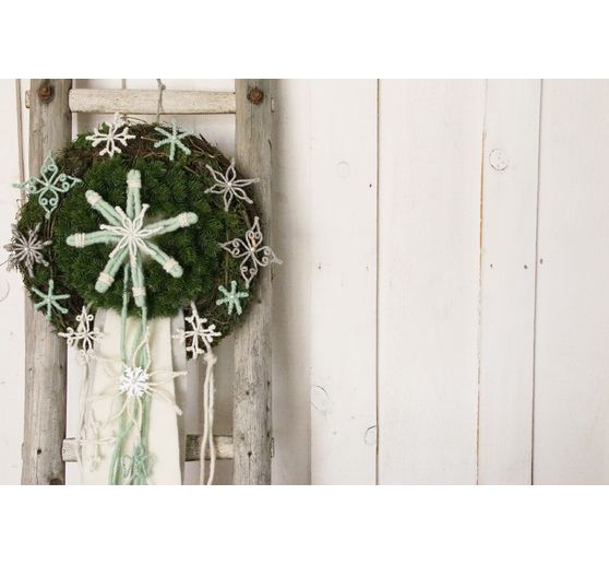 Tijdschrift DIY Vilt + Wol + Draad Herfst Kerst "Retro Wikkel Sterren"