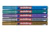 edding 780 gloss varnish-Marker Metallic, Special, set of 5