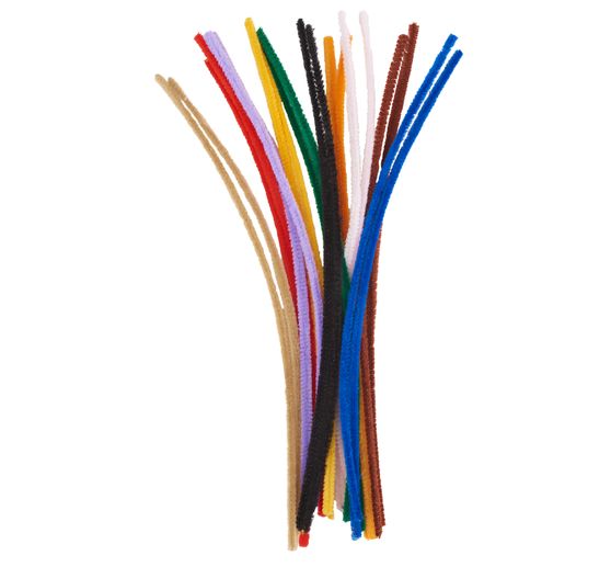 VBS Chenilledraad "Kleuren mix", 30 cm, set van 20